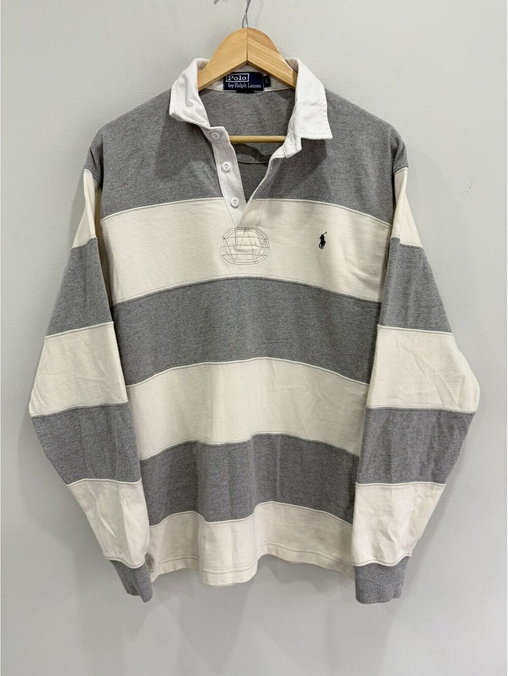 Vintage Ralph Lauren Polo Rugby Stiped Block